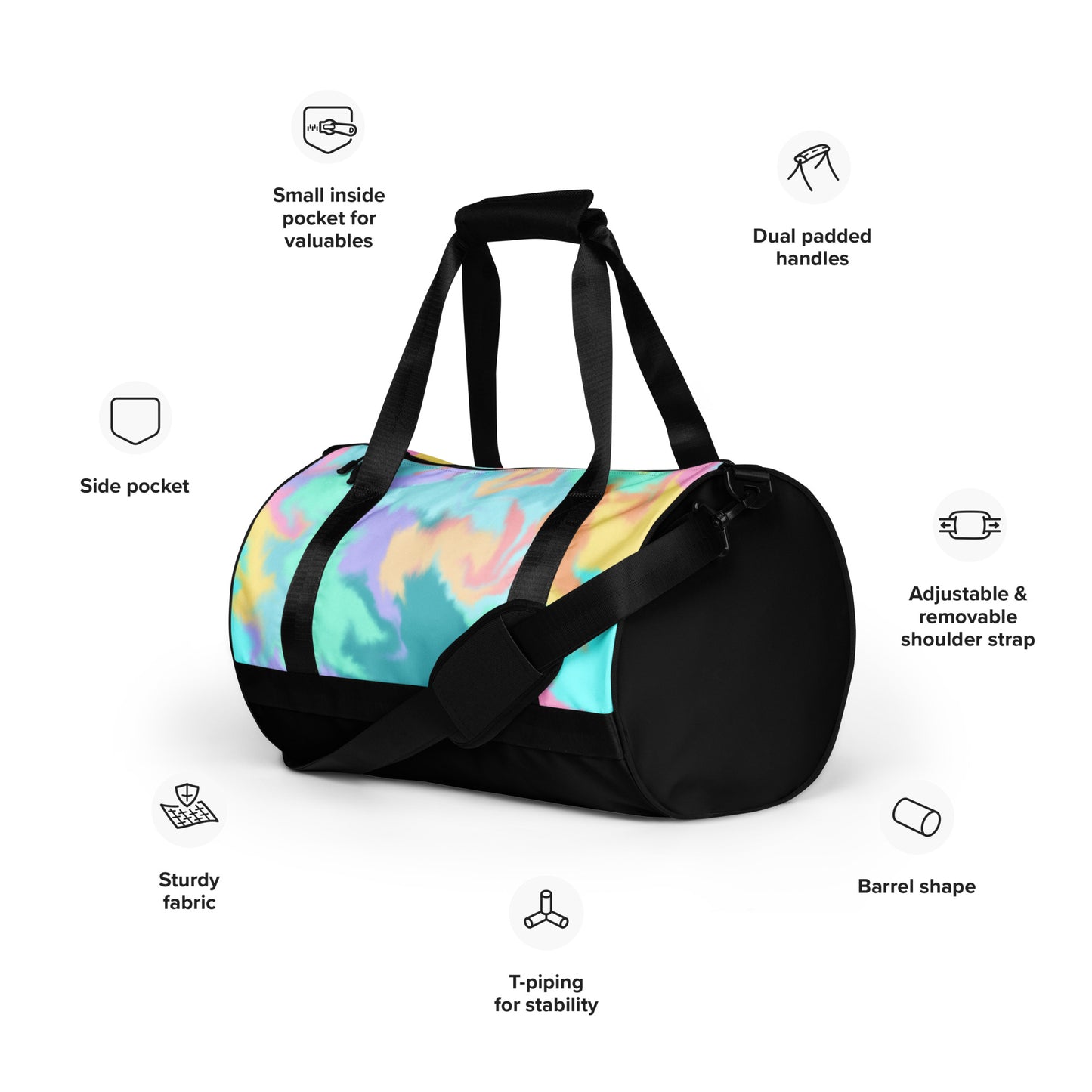 All-over print gym bag