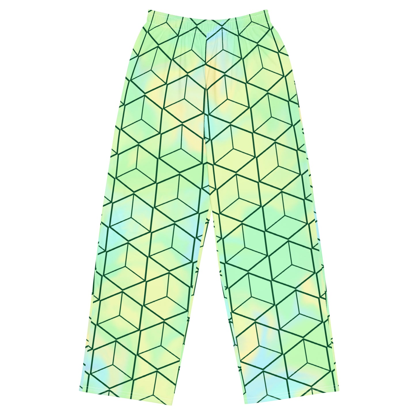 All-over print unisex wide-leg pants