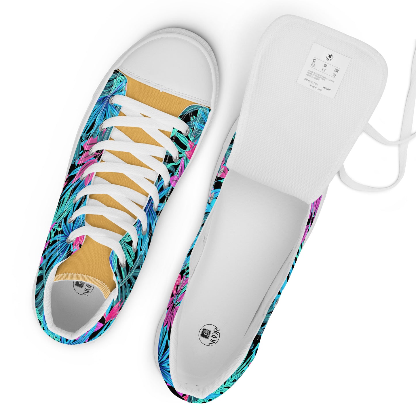 Women’s high top canvas shoes