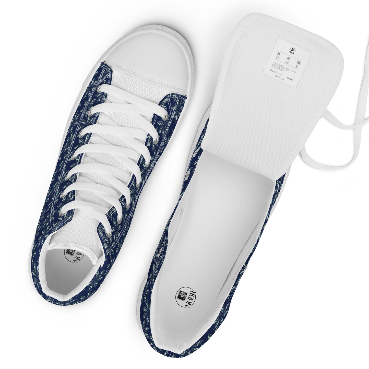 Women’s high top canvas shoes
