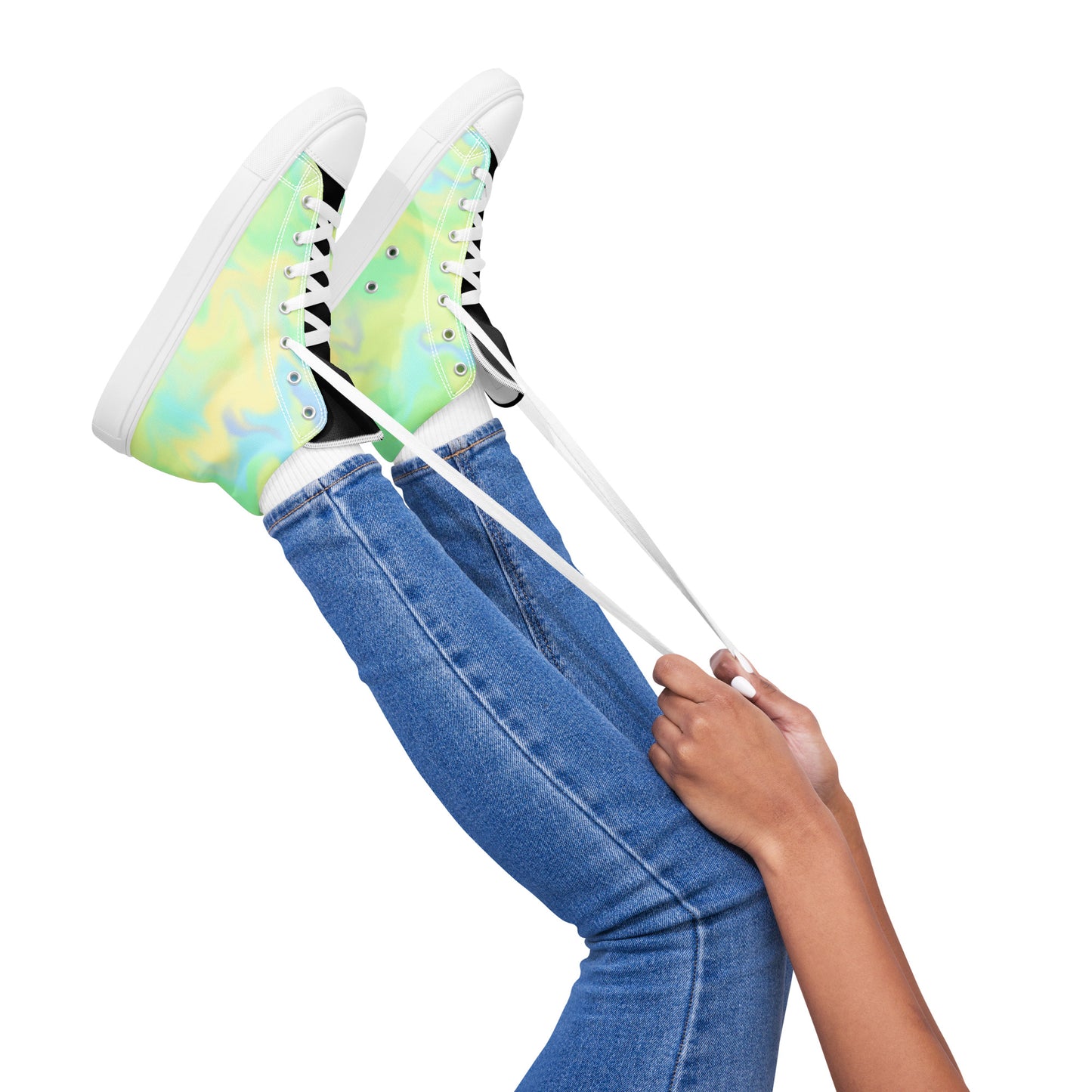 Women’s high top canvas shoes