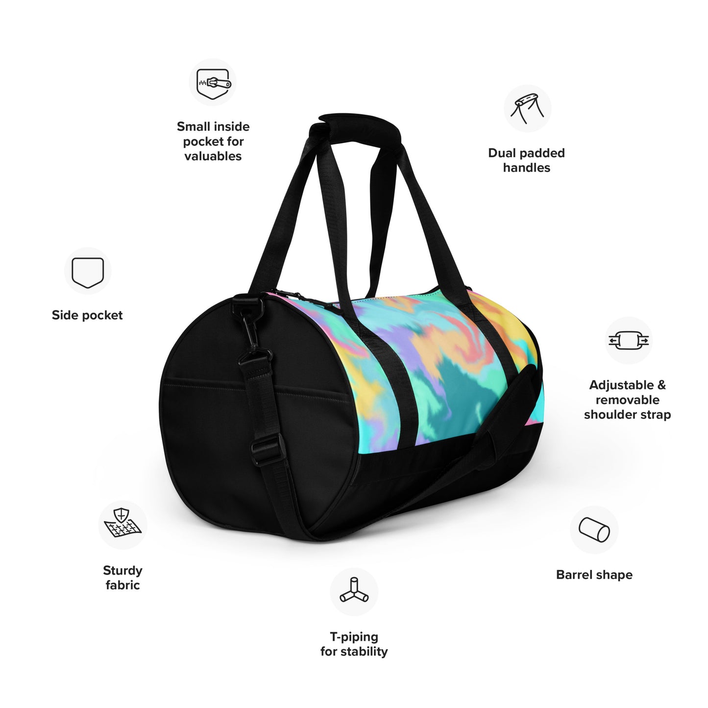All-over print gym bag