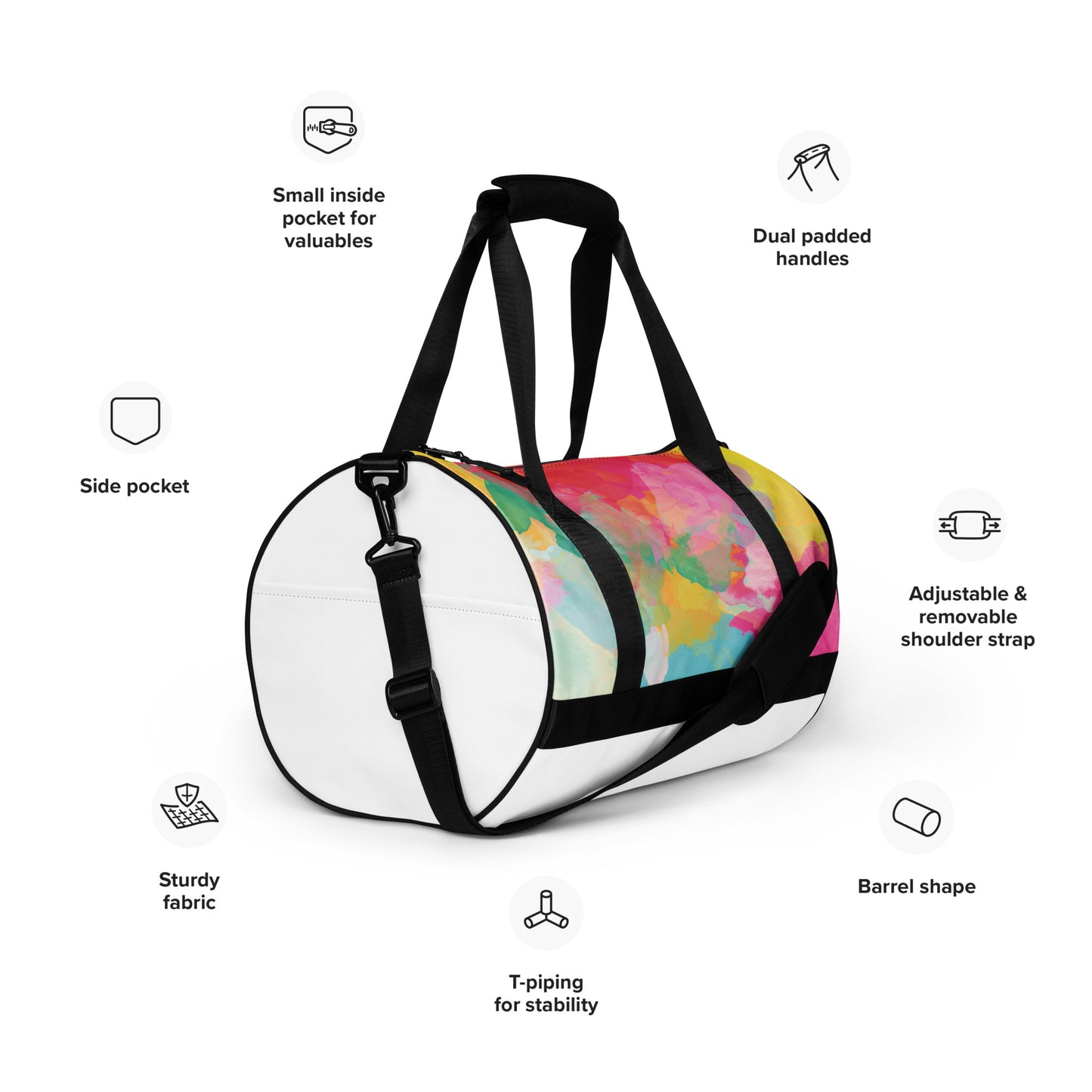 All-over print gym bag