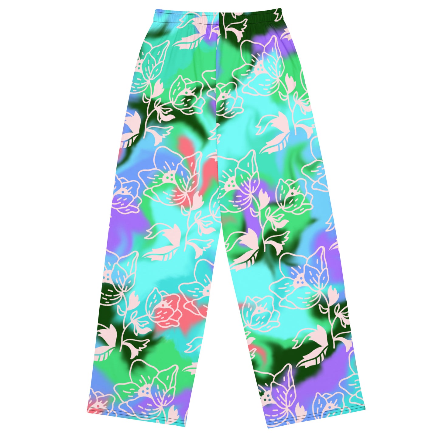 All-over print unisex wide-leg pants