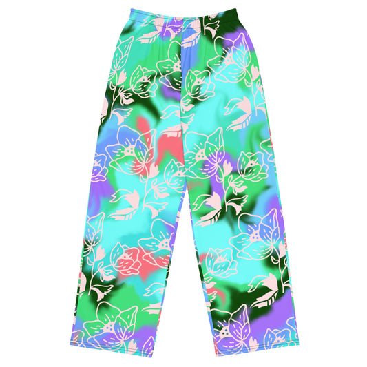 All-over print unisex wide-leg pants