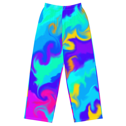 All-over print unisex wide-leg pants