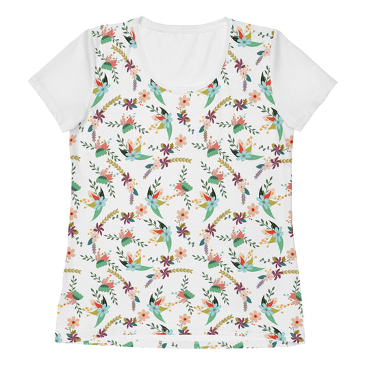 All-Over Print Women's Athletic T-shirt