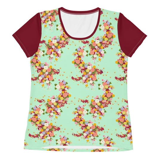All-Over Print Women's Athletic T-shirt