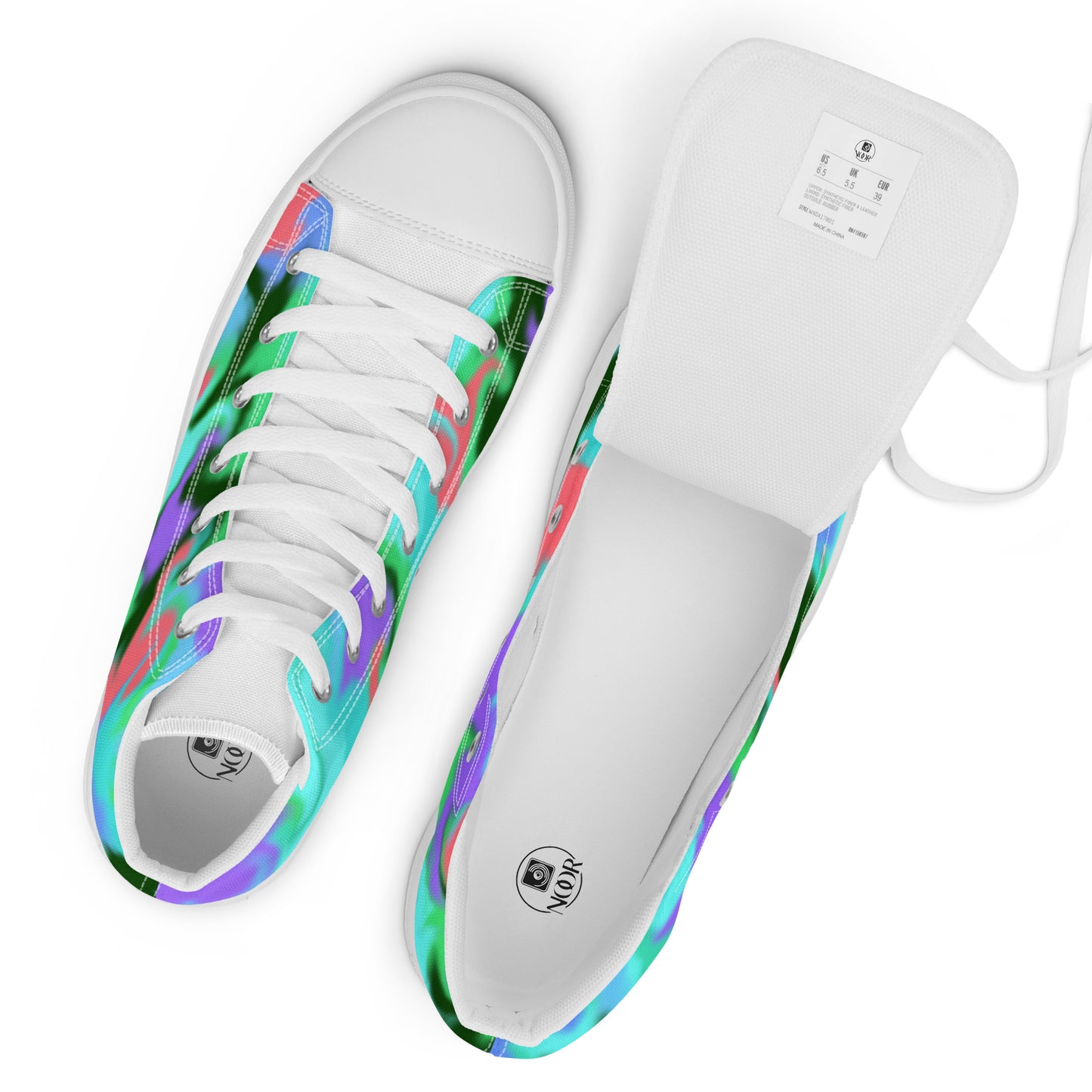 Men’s high top canvas shoes
