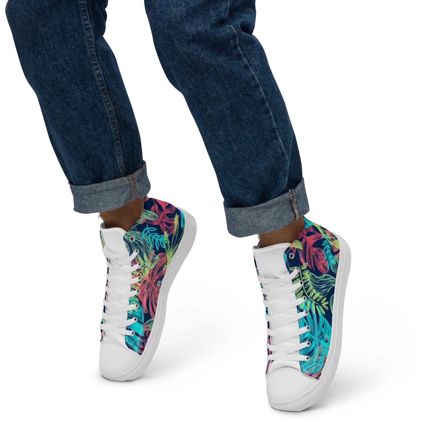 Men’s high top canvas shoes