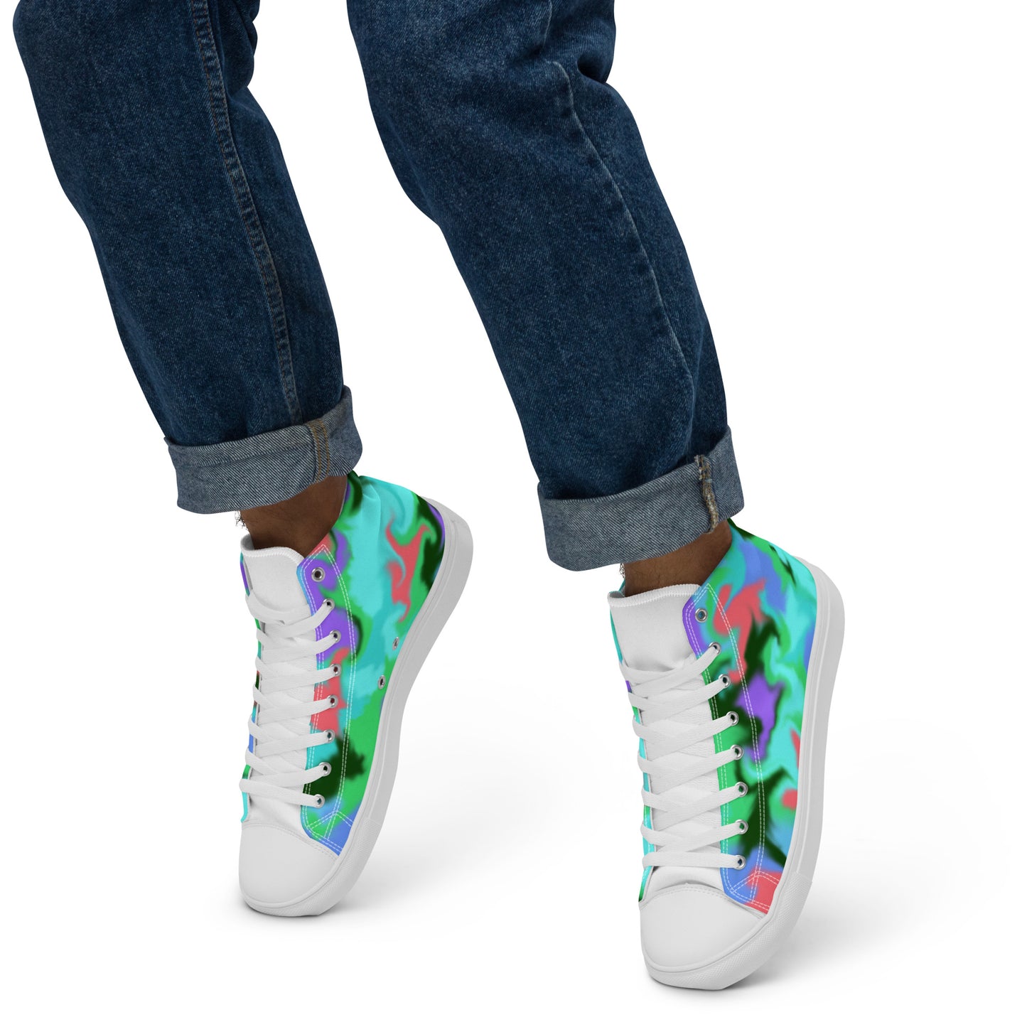 Men’s high top canvas shoes