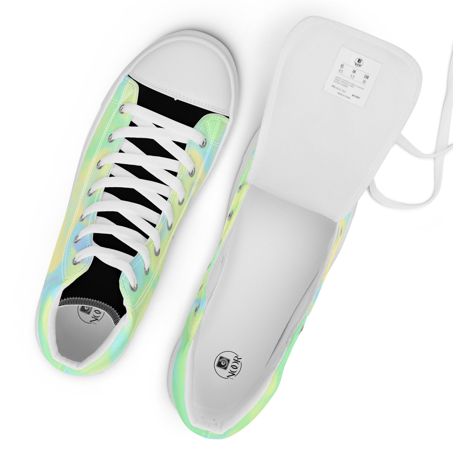 Women’s high top canvas shoes