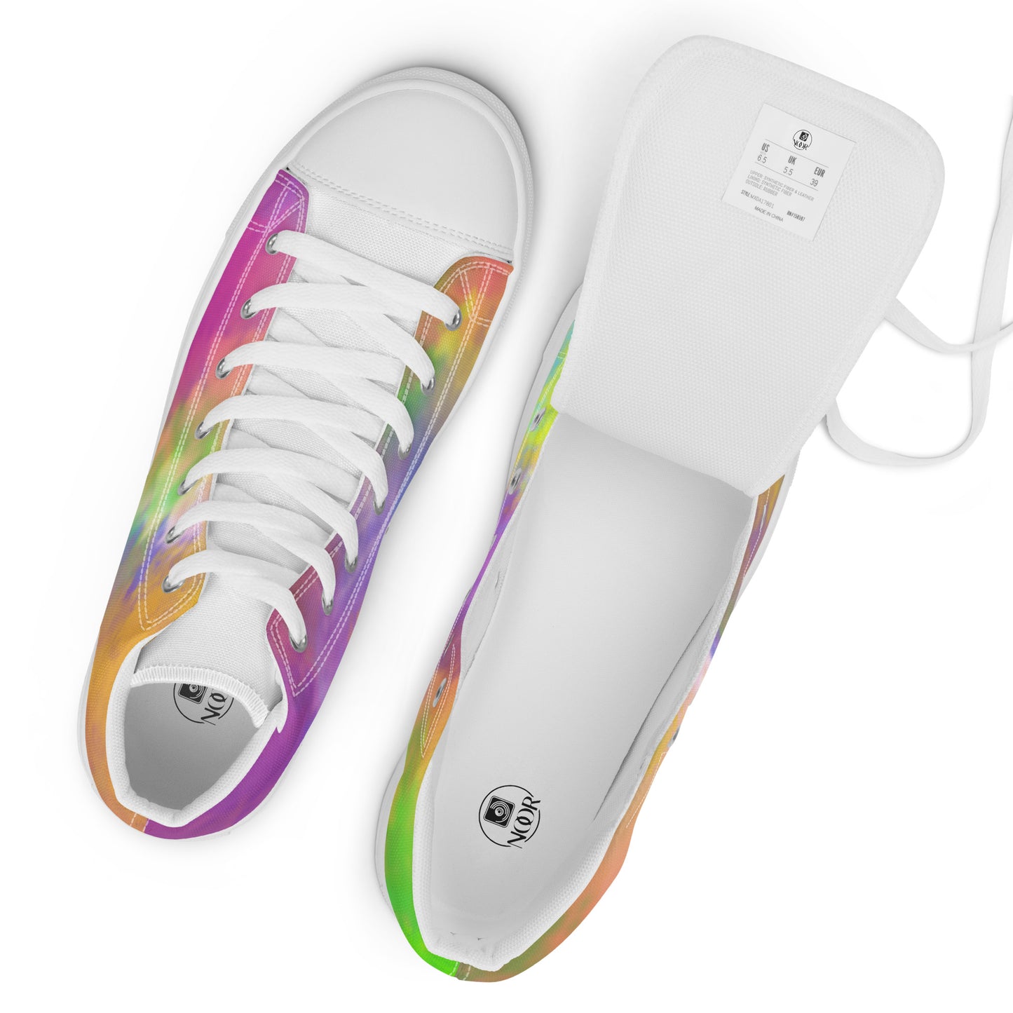 Women’s high top canvas shoes