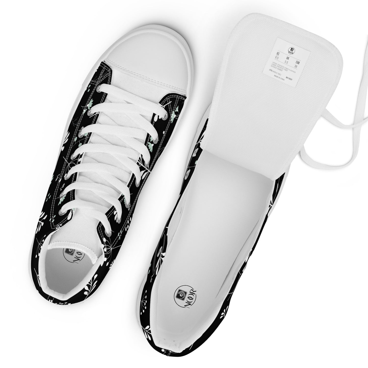 Women’s high top canvas shoes