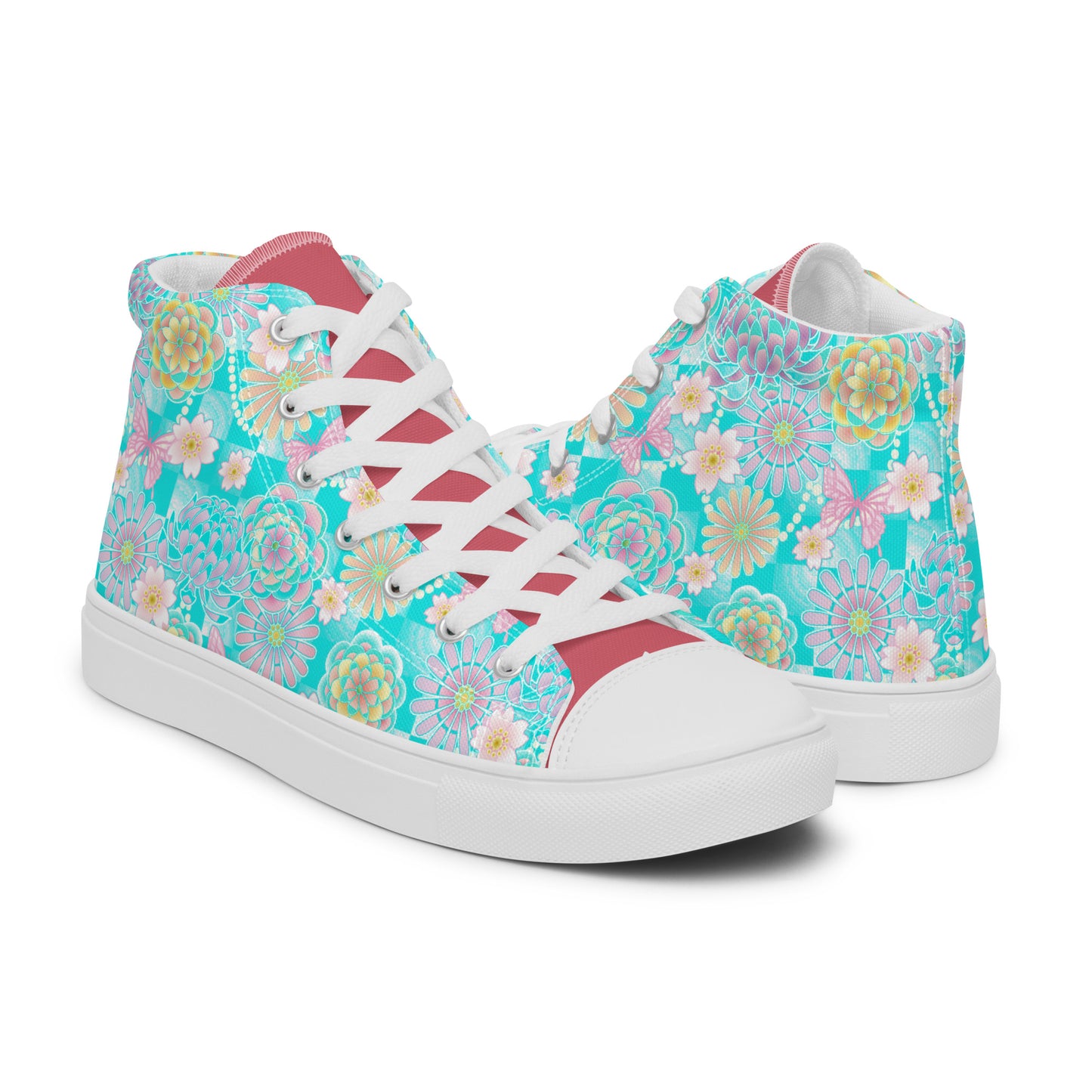 Women’s high top canvas shoes