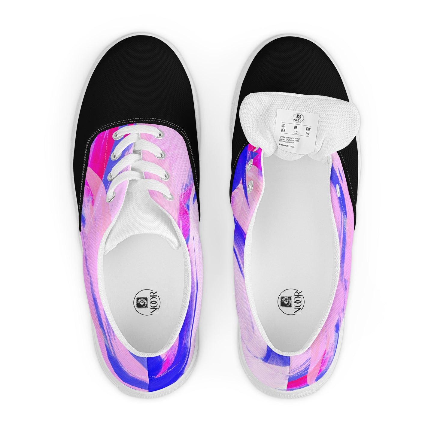 Women’s lace-up canvas shoes